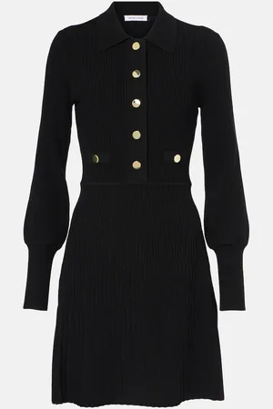 VERONICA BEARD Lauper ribbed-knit minidress
