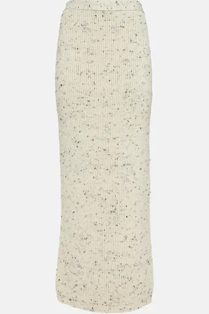 Bottega Veneta Ribbed-knit wool maxi skirt