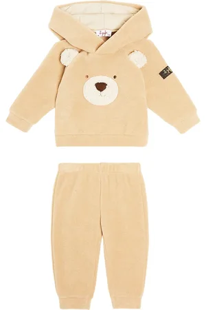 Il gufo Baby jersey hoodie and sweatpants set