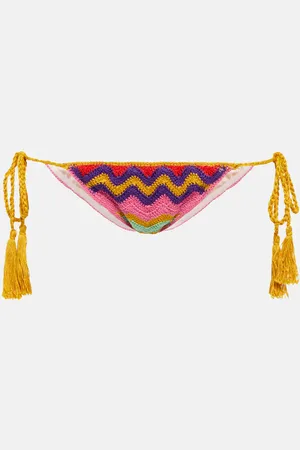 ANNA KOSTUROVA Crochet cotton bikini bottom