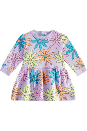 Stella McCartney Baby floral cotton jersey sweatshirt dress