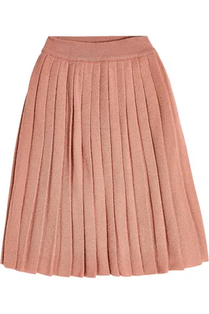 Loro Piana Pleated cashmere and silk skirt