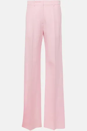 VALENTINO Wool and silk wide-leg pants