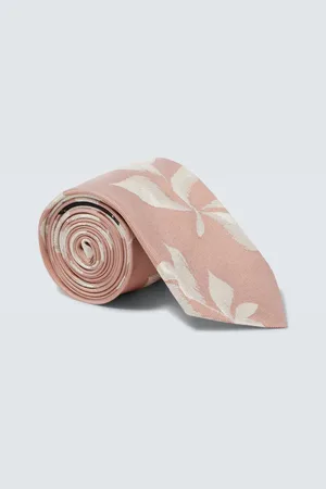 DRIES VAN NOTEN Printed silk tie
