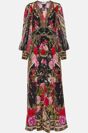 Camilla Floral printed silk maxi dress