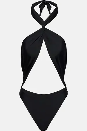 Jade Swim Apex halterneck cutout swimsuit