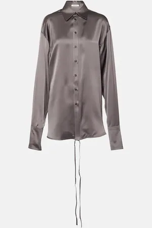 Peter Do Satin wrap blouse