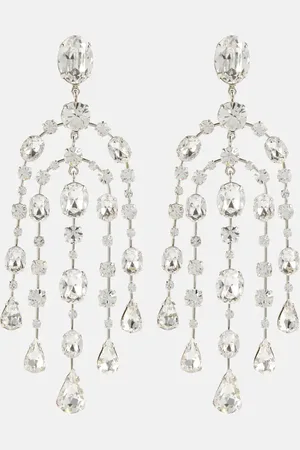 Jennifer Behr Ophelia embellished drop earrings
