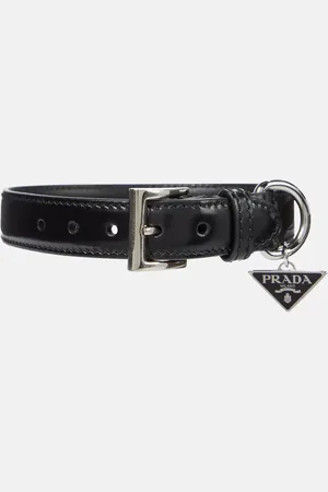 Prada Brushed leather dog collar