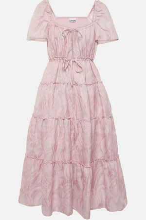 Ganni Jacquard midi dress