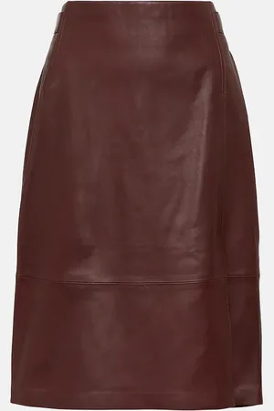 Vince Leather pencil skirt