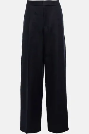 Chloé Wide-leg linen drill pants