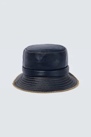 Jacquemus Le Bob Mentalo leather bucket hat