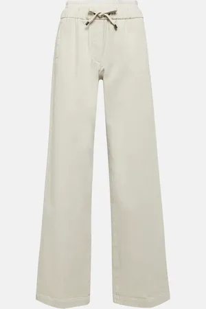 Brunello Cucinelli High-rise wide-leg jeans