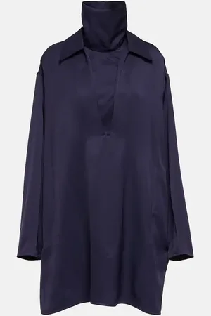 Jil Sander High-neck satin minidress