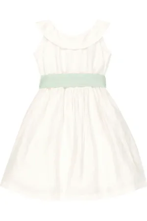 Il gufo Linen-blend sleeveless dress