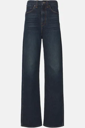 Khaite Bonnie high-rise wide-leg jeans
