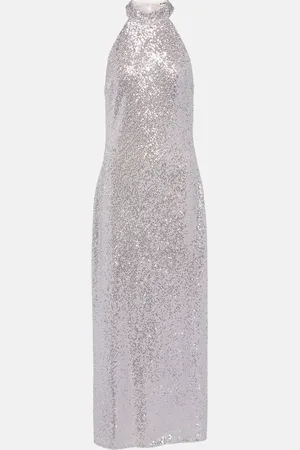 RIXO London Zuri sequined halterneck maxi dress