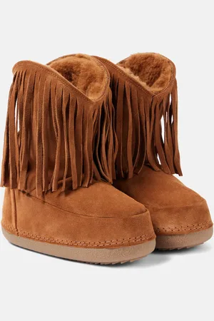 INUIKII Cowboy Fringes suede snow boots
