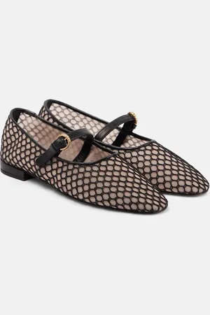 ULLA JOHNSON Isobel mesh Mary Jane flats