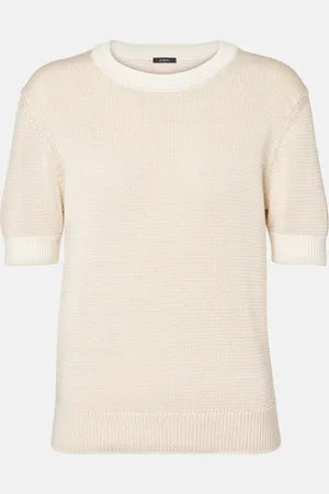 Joseph Striped knitted cotton T-shirt
