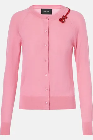 Simone Rocha Embellished wool and silk cardigan