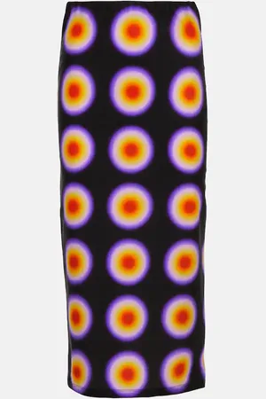 Sportmax Gestro printed midi skirt