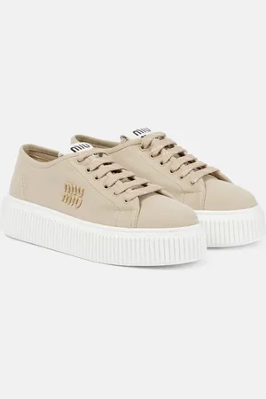 Miu Miu Denim platform sneakers