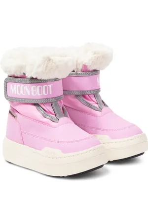 Moon Boot Junior Park Strap faux fur-trimmed snow boots