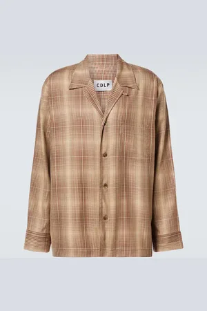 CDLP Checked pajama shirt