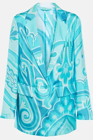 Etro Paisley silk twill blazer