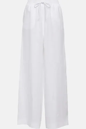 Loro Piana High-rise wide-leg linen pants