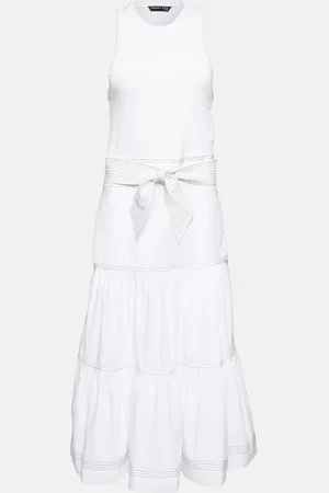 VERONICA BEARD Austyn cotton-blend midi dress