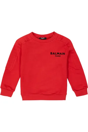 Balmain Logo cotton jersey sweatshirt