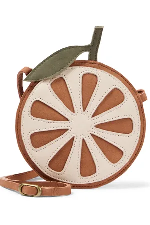 Donsje Nanoe Grapefruit leather shoulder bag