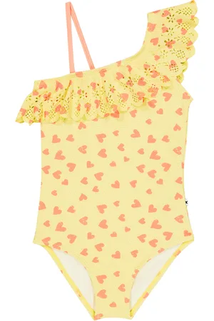 Molo Printed ruffled swimsuit