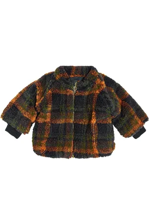1+ IN THE FAMILY Baby Epi checked faux shearling jacket