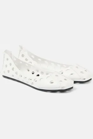 Alaïa Perfo leather ballet flats
