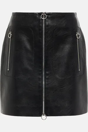 Stella McCartney Faux leather zip miniskirt