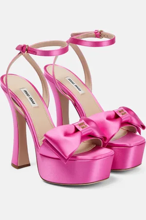 Miu Miu Satin platform sandals