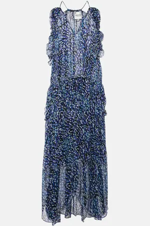 Marant Etoile Fadelo printed muslin midi dress