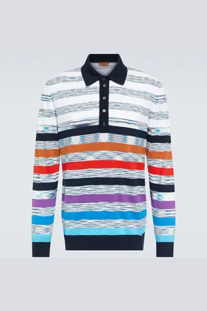 Missoni Striped cotton polo top