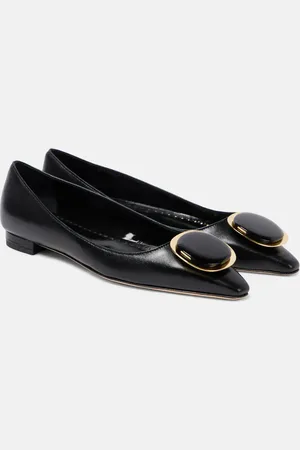 Manolo Blahnik Chiaran leather ballet flats