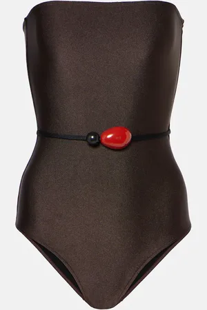 Adriana Degreas Embellished bandeau swimsuit