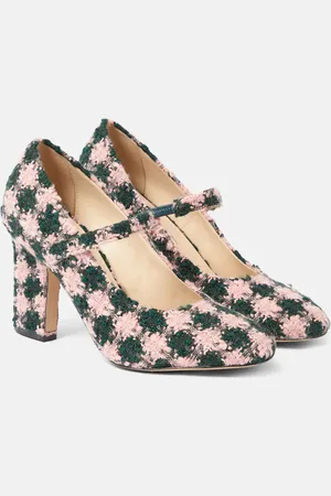 EMILIA WICKSTEAD Orelia checked tweed Mary Jane pumps