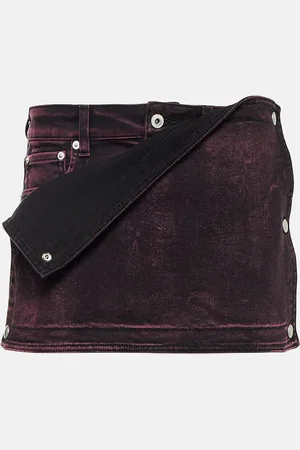 Y / PROJECT Janty panel denim skort