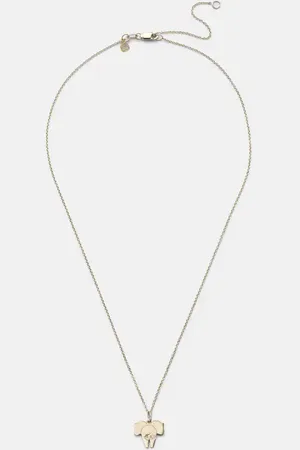 Sydney Evan Elephant Tail 14kt necklace with diamonds