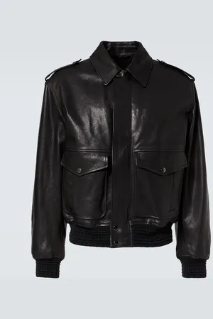 Burberry Leather bomber jacket