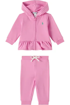 Ralph Lauren Baby cotton zip-up hoodie and sweatpants set