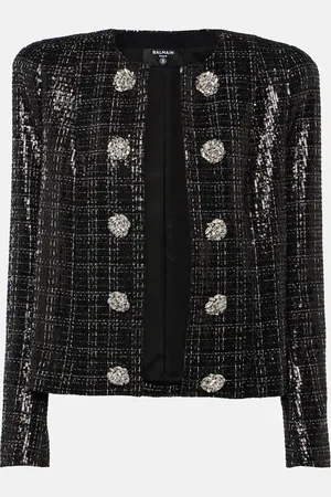 Balmain Sequined tweed jacket